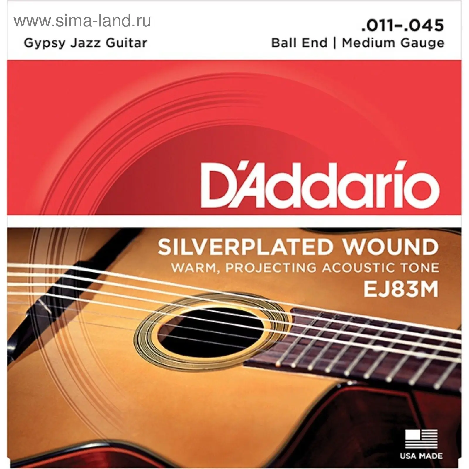 D&#x27ADDARIO EJ83M GYPSY JAZZ - (11-15-24w-29-35-45) | Спорт и развлечения