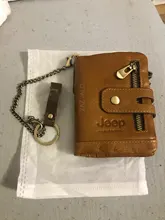 Billetera de cuero genuino para hombre, cartera con grabado gratis 100%, monedero pequeño, mini portatarjetas con cadena, portafolio de bolsillo para hombre