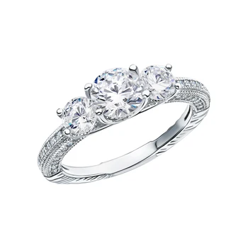 

Silver ring with cubic zirconia sunlight sample 925