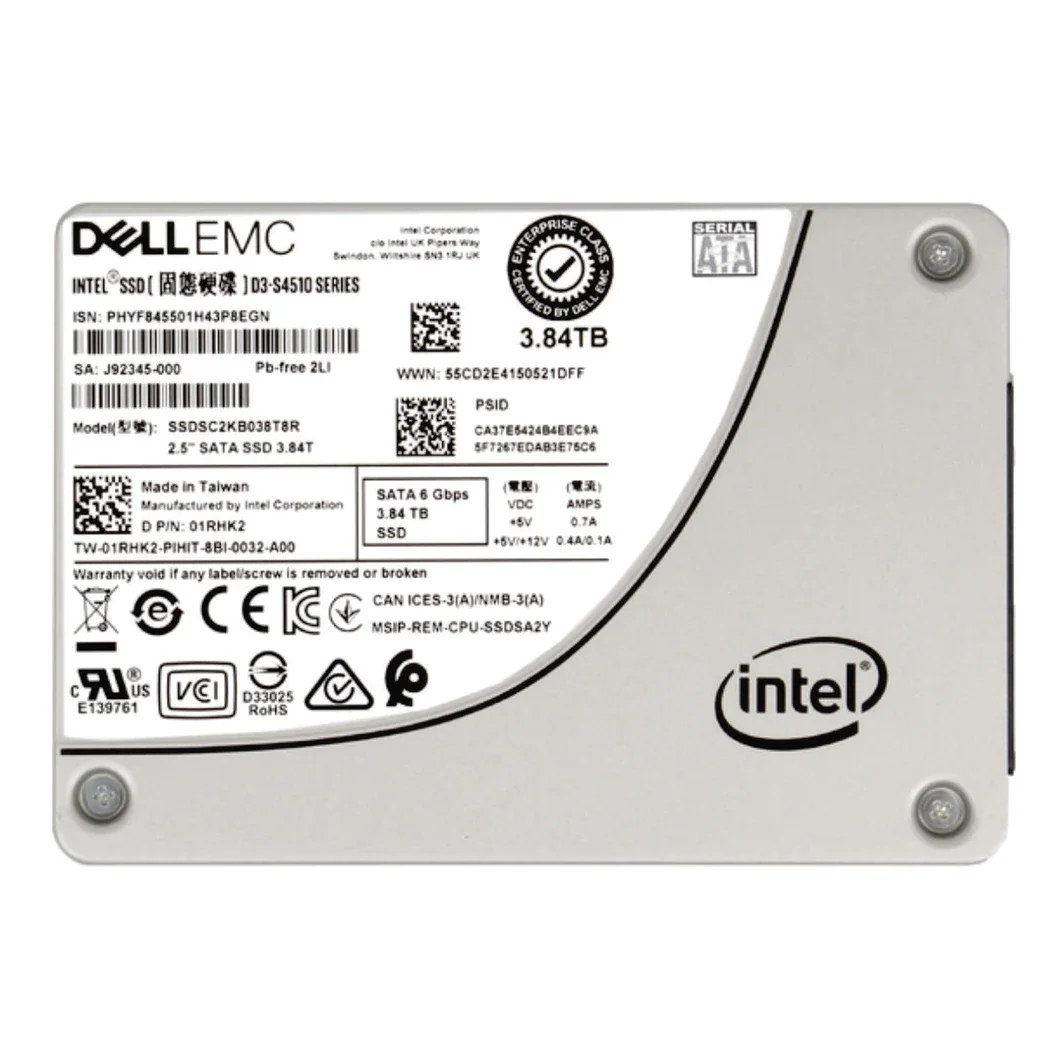 Intel Ssd S4510 960g 240g 480g 1.92t 3.84t 7.68t 2.5in Sata 6gb/s Solid State Drive Ssd Enterprise Server Ssd Sr650 R740 R940 - Rams -