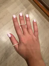 FFLACELL alta calidad Natural de agua dulce perla Multi-Cuentas anillo dedo joyería continuo círculo minimalista anillo de fiesta joyería