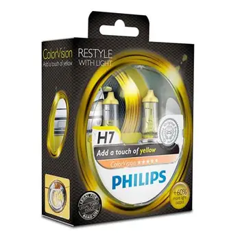 

12972CVPYS2-Case 2 lamps Philips H7 ColorVision Yellow 12V55W PX26d S2
