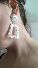 Drop-Earrings Hanging Modern Jewelry Geometric Statement Gold VCORM Punk Fashion Vintage