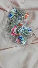 Clips florales con sonrisa para estudiantes, Clips de carpeta metálicos para notas, papel de letras, suministros de oficina y escuela, marcapáginas de Metal, papelería para estudiantes, 10 Uds.