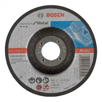 

METAL CUTTING DISC CONCAVE 115X2, 5X22, 23MM STANDARD BOSCH