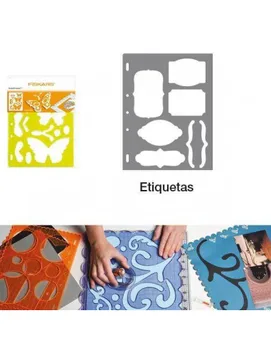 

CUTTING TEMPLATES TRANSPARENT WITH SHAPES FOR SCRAPBOOKING MODEL TAGS