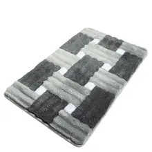 Коврик для ванной-коврики | коврик для ванной нескользящие Противоскользящие коврики Piazza серый 60X100 см