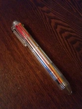 Lote de bolígrafos coloridos multifuncionales, 6 en 1, Multicolor, material escolar, 1 unids/lote