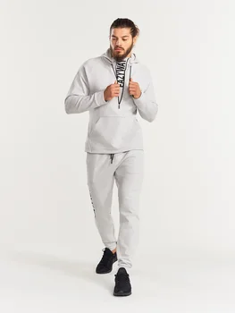 

Sports pants with ribbons (L, gray melange)