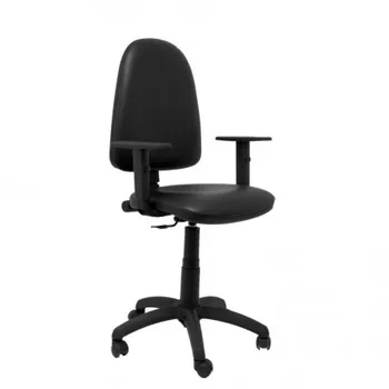 

04CPSPNEB10 chair Ayna similskin black with adjustable arms PIQUERAS and CRESPO