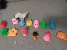 Bathing-Toy Float Swimming-Water-Toys Squeeze Animals Soft-Rubber Colorful Baby Sound-Squeaky