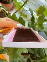 NAGARAKU-extensiones de pestañas de visón, 16 filas, color marrón, natural, supersuave, B C D, herramientas de maquillaje, alta calidad