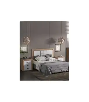 

Set of given headboard and 2 tables with 3 drawers.
