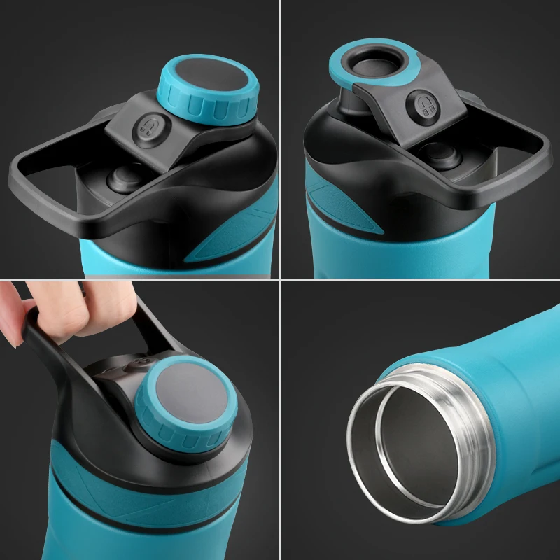UZSPACE Thermos Stainless Steel Vacuum Flask Cup Creative Portable Leakproof Travel Mug 2 Style Lid Thermo Bottle With Handgrip water bottle thermal mug stainless steel thermos bottle thermal water bottle stainless steel water bottle stainless steel cup stainless steel thermos cup stainless steel thermal container
