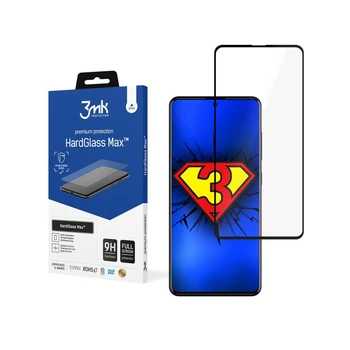 

3MK Protector compatible con Samsung Galaxy A51 Black HardGlass Max