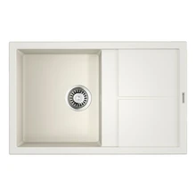 Мойка для кухни Omoikiri Sumi 79-WH Tetogranit(Белый)(Устойчивая к царапинам, термостойкая, перелив, встраиваемая