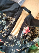 Kimono Cardigan Blouse Flower Print Shirt Loose-Tops Sun-Protection Harajuku Three-Quarter-Sleeve