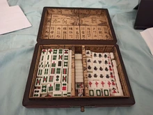 Mahjong-Set Game-Board Chinese-Toy Gambling Portable Party 144 with Box Tiles Numbered