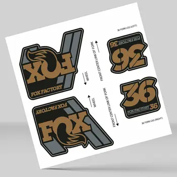 

STICKERS STICKERS FORK FORK FOX 36 FACTORY 2018 DECALS ADHESIVE VINYL MARRON GREY BLACK