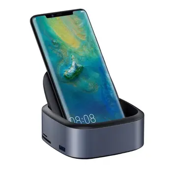 

Baseus Mate Docking Type-C Mobile Phone Intelligent HUB Expanded Socket (high configuration)Deep gray