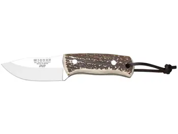 

Joker CC75 hedgehog bushcraft hedgehog knife with deer fist and 7.5 cm blade.