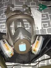 Mascarilla facial para fumigación, filtro para el trabajo, seguridad, protección contra el formaldehído, 6800