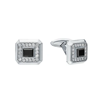 

Silver cufflinks with cubic zirconia sunlight sample 925