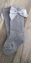 Kids Socks Bowknot Toddlers Baby-Girls Long Knee-High 100%Cotton New Big Soft 0-3-Years