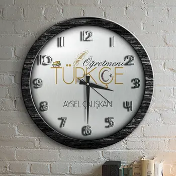 

Personalized Professional Turkish Öğretmeni Wood Wall Clock-1