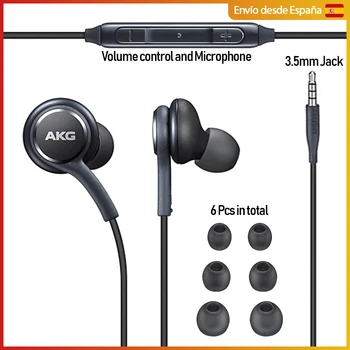 

Original AKG headphones, Nylon coated cable, for Galaxy S8, S9, S10 and S20