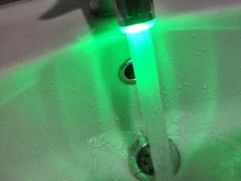 Water-Faucet Light-Up Shower Bathroom Kitchen Tap LED Basin Blue 7-Colors Luminous