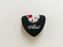 Guitarra elegir titular de plástico carcasa de plectro con adhesivo de la guitarra cajas de almacenamiento para 1-3 piezas selecciones de guitarra