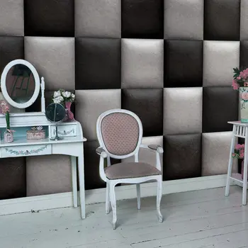 

Wall mural-leather chessboard-50x1000 cm