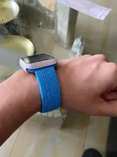 Correa de nailon trenzado para Apple Watch, correa elástica de 44mm, 40mm, 42mm y 38mm, serie iWatch 3, 4, 5, SE, 6