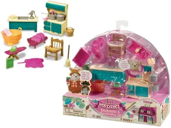 

Li L woodzeez. Set for kitchen and bathroom, 21 items, plastic