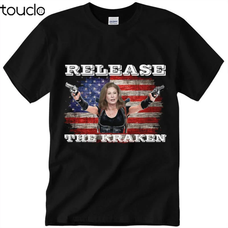 Sidney Powell Release The Kraken Trump Unisex T-Shirt American flag Funny Gift! | Мужская одежда
