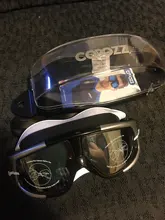 COPOZZ-Gafas de natación de silicona con marco grande para hombre y mujer, cómodas, antivaho, UV, impermeable