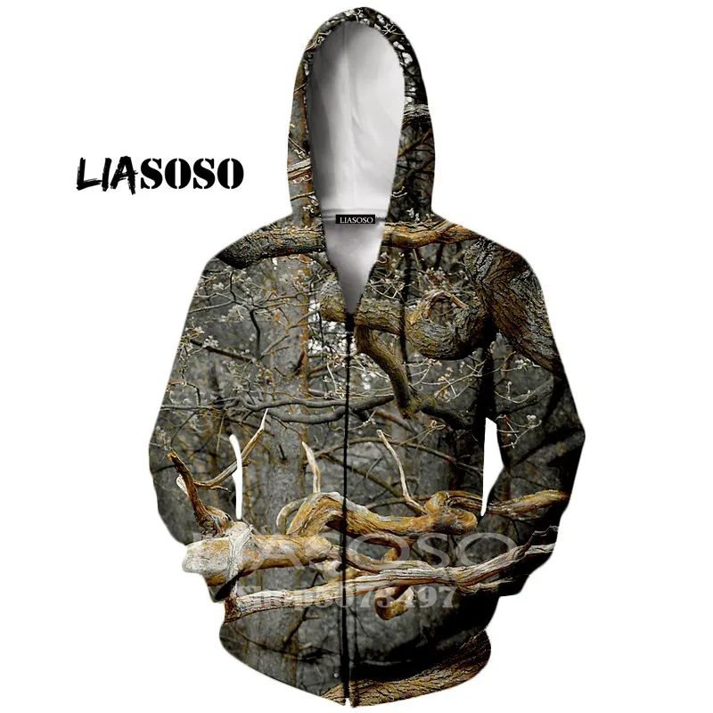 3 Liasoso, новинка, мужские толстовки, 3d принт, мертвые листья, дерево рок, повседневный спортивный дизайн, Осень-зима, длинный рукав, кардиган с капюшоном - Цвет: 3