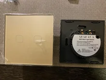 EsooLi-Interruptor táctil de cristal para la pared, inalámbrico, con control de voz, material retardante de fuego, compatible con app Tuya y Smart Life, apto para la Unión Europea y Reino Unido