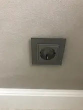 Power-Socket Glass-Panel Livolo Eu Wall Standard White 16A Crystal AC No 110--250v No-Logo