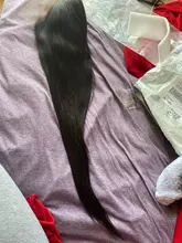 Luvin-pelucas de cabello humano para mujeres negras, barato, 180, 250 de densidad, 30, 40 pulgadas, liso, sin pegamento, Frontal, brasileño