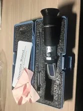 De alcohol refractómetro de azúcar Brix 0-40% de alcohol 0-25% de un alcoholímetro medidor de azúcar refratometro con caja de venta al por menor 40%