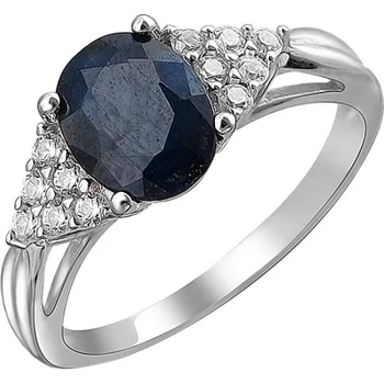 

Esthete ring with sapphire and cubic zirconia