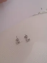 Modian nuevo 2021 sólida plata 925 rosa dorado Luna, pendientes para las mujeres de moda pequeños exquisita joyería Bijoux