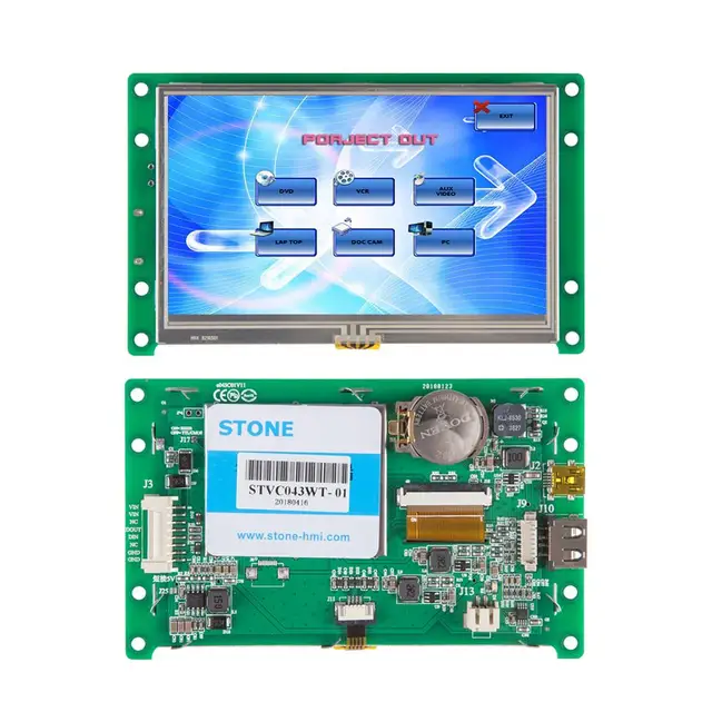 STONE HMI TFT LCD Module  LCD Touch Screen Display with RS232/RS485/TTL STVC043WT-01