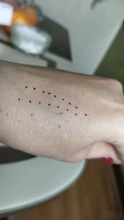 Marcador para piel para cirugía, marcador de piel para cejas, tatuaje, marcador de piel, juego de reglas de medición