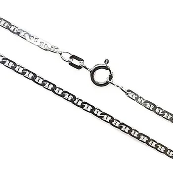 

Chain 925 Sterling silver m smooth 40cm. Model Marine martilleada [AC0302]