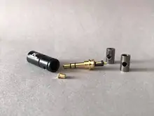 Jack Audio-Plug-Connector Solder-Adapter Shure Stereo Male Cable 3-Pole for 2mm 4mm 6mm