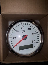 Tacómetro para barco de 8K, medidor de tacómetro marino, LCD, reloj de arena, 12V/24V, 8000 RPM, 85mm, toerenteler