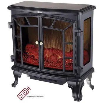

Electric fireplace 2 heat Settings: 1000 / 2000W Timer 8 hours, with remote controller